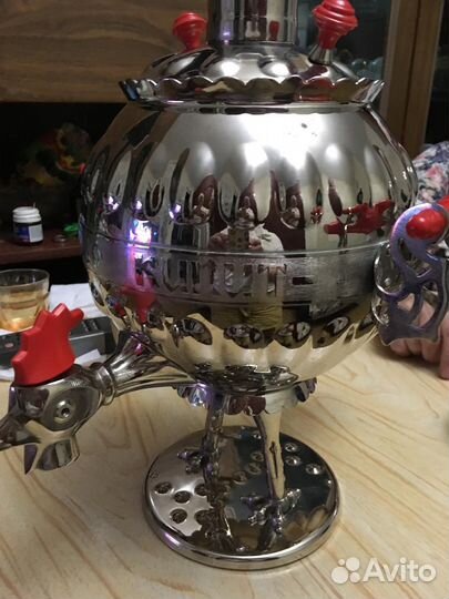 Самовар электрический новый Петушок на ножках