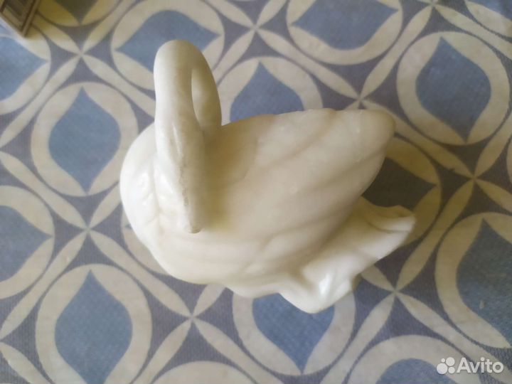 Статуэтка лебедь пепельница времен СССР мрамор