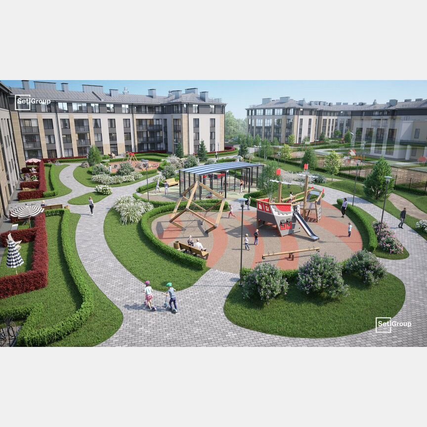 1-к. квартира, 34,9 м², 1/4 эт.