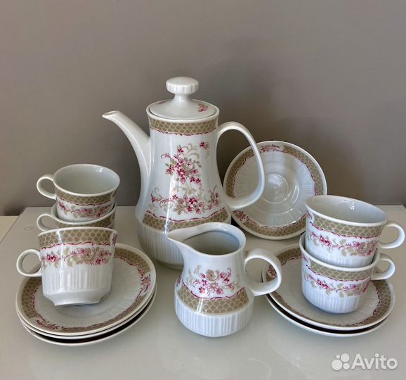 Сервиз кофейный Inglazur Colditz гдр