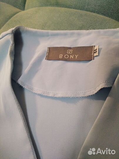 Нежно-голубое платье