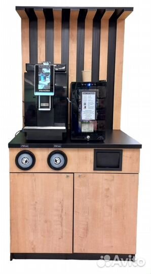 Кофе стойка. Кофейня самообслуживания