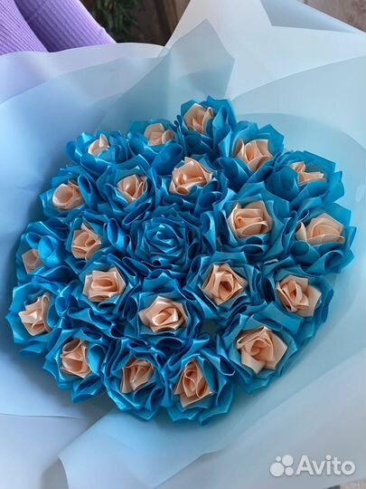 Букет из атласных лент