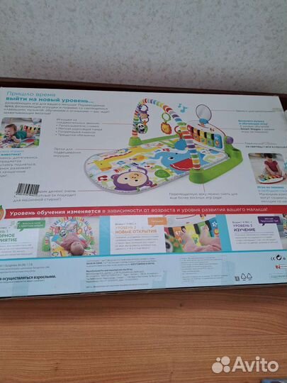 Развивающий коврик fisher price с пианино