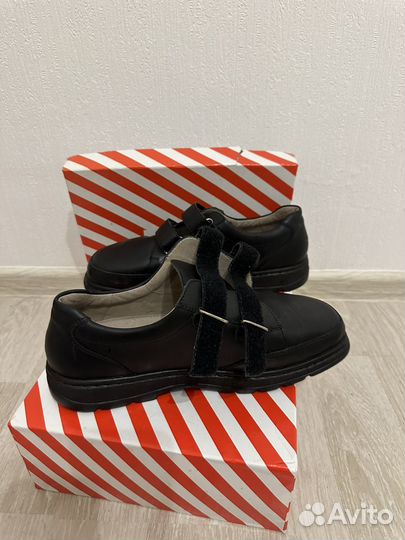 Ботнки ортопедические кожанные мужские