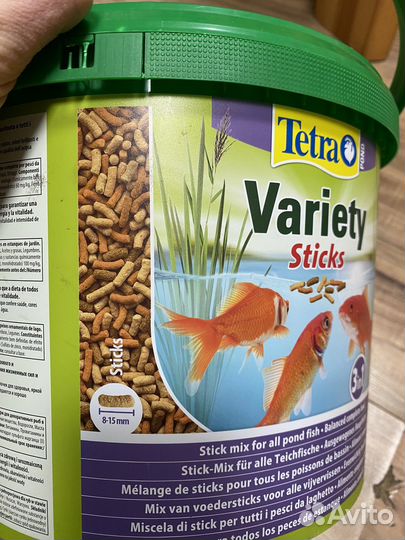 Tetra Variety Sticks корм для прудовых рыб, 12 л