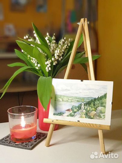 Картина Плёс. Миниатюра. Пейзаж