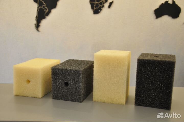 Губка аквариумная. Крупнопористая 85*120мм