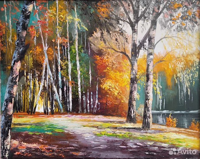 Картина холст масло 40