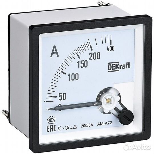 Амперметр DEKraft ам А96, 250/5А, класс точности 1