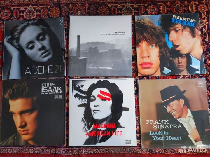Земфира, Adel, Sinatra, Rolling, Madonna/ lp