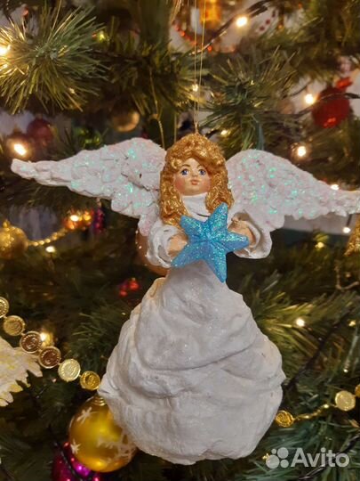 Ватные елочные игрушки новые