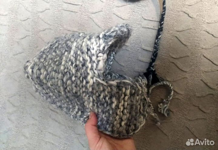 Две шапки - ушанки. Кашемир и шерсть