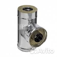 Сендвич-тройник 90* (430/0,8мм +нерж) d120х200 Фе