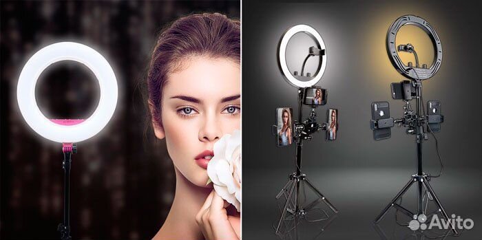 Кольцевые лампы в ассортименте от