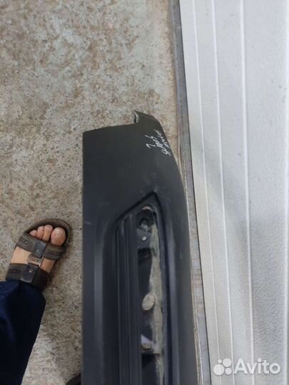 Hyundai solaris 2 юбка заднего бампера