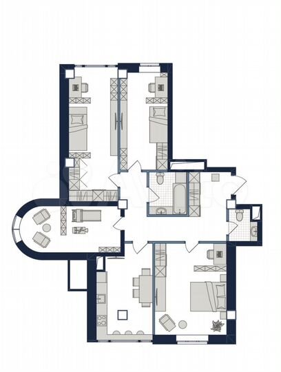 4-к. квартира, 106,4 м², 5/13 эт.