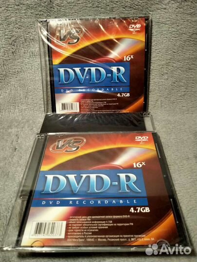 Диски новые CD-R и DVD-R