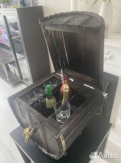 Мини бар бочка