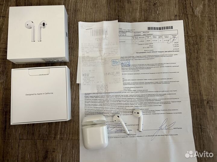 Наушники apple airpods 1