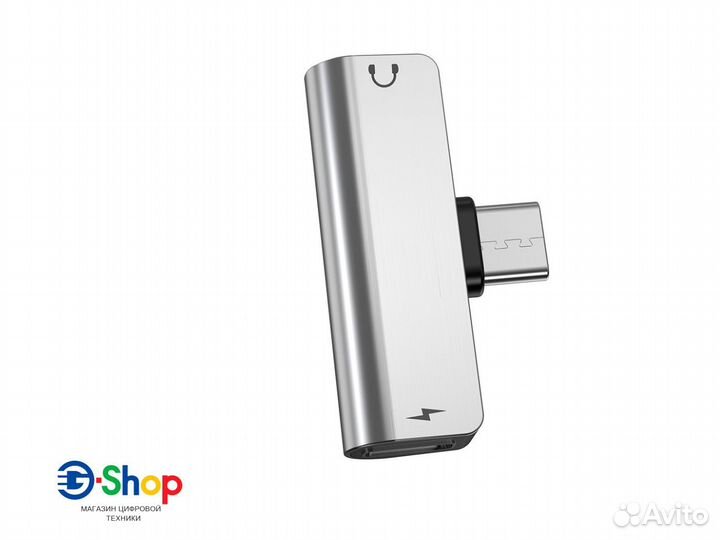 Переходник Hoco LS26 с Type-C на Mini Jack 3.5 мм