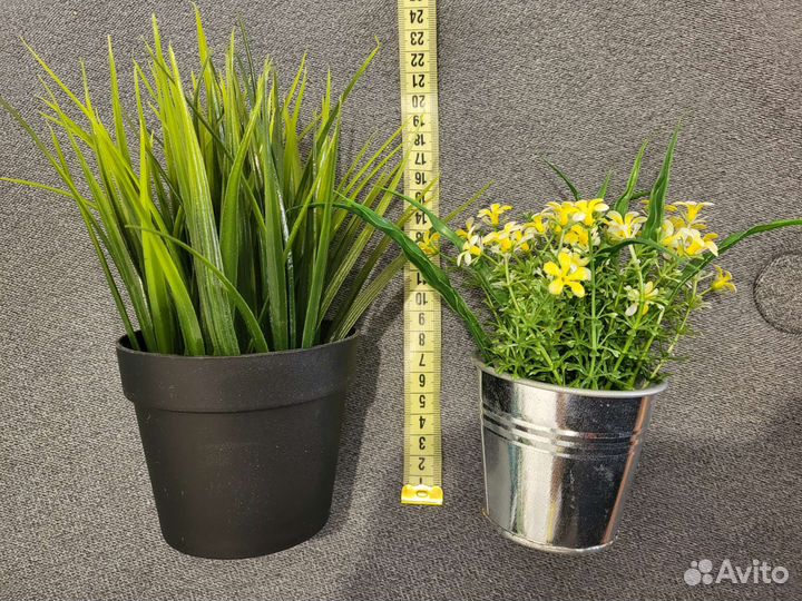 Искуственные цветы, трава для интерьера икеа