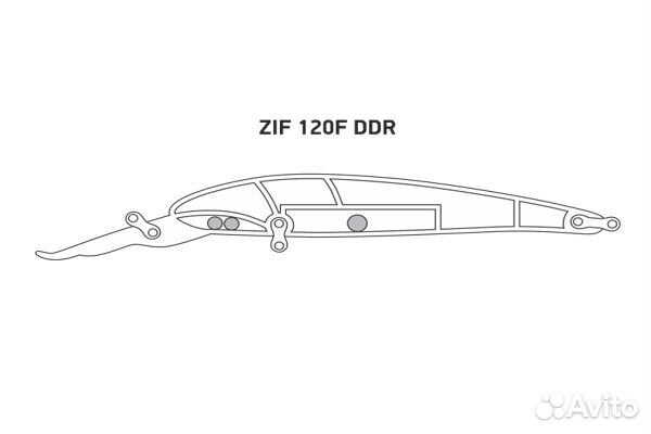 Воблер LureMax ZIF 120F DDR-025 19 г