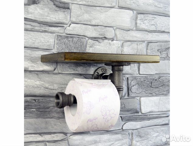 Полка лофт с держателем туалетной бумаги