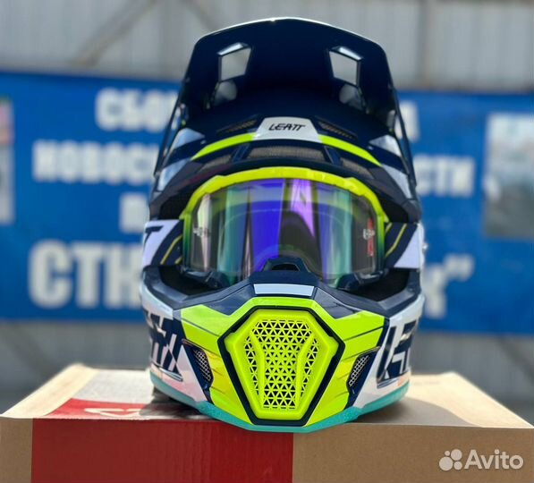 Кроссовый шлем с маской Leatt 7.5