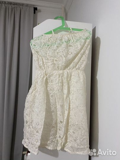 Летнее тонкое платье кружевное