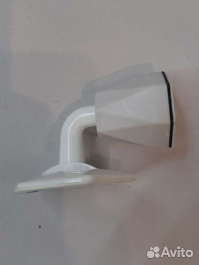 Ограничитель для двери на клейкой ленте белый