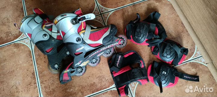 Роликовые коньки детские раздвижные