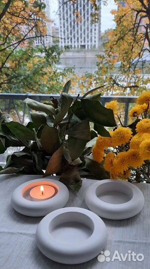 Изделия из гипса. Подсвечники, подставки