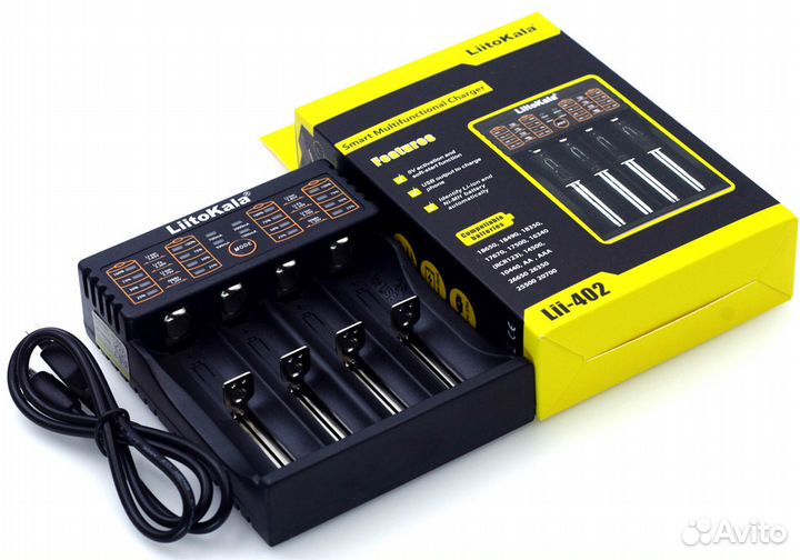 Зарядное Liitokala Lii-402 на 4/2/1 аккумулятора