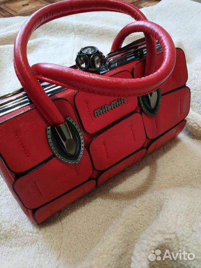 Сумка женская красная