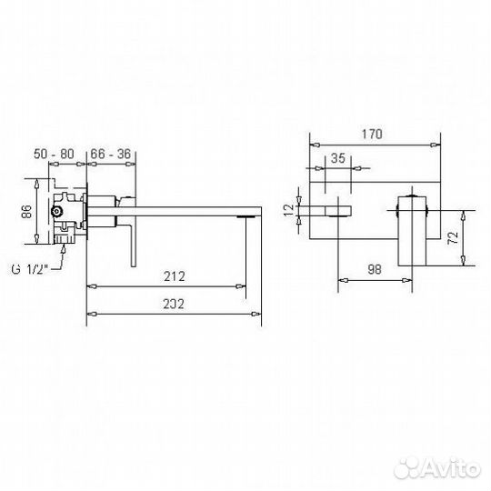 Смеситель для раковины Migliore Kvant 30436 черный матовый