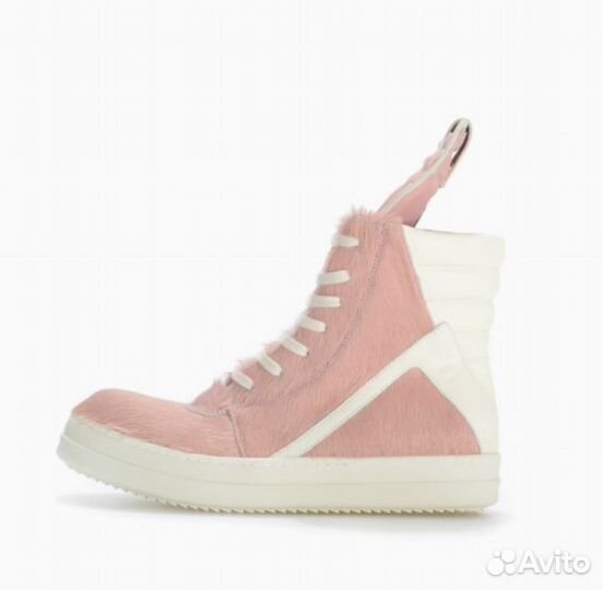 Кроссовки Rick Owens geobasket pink pony