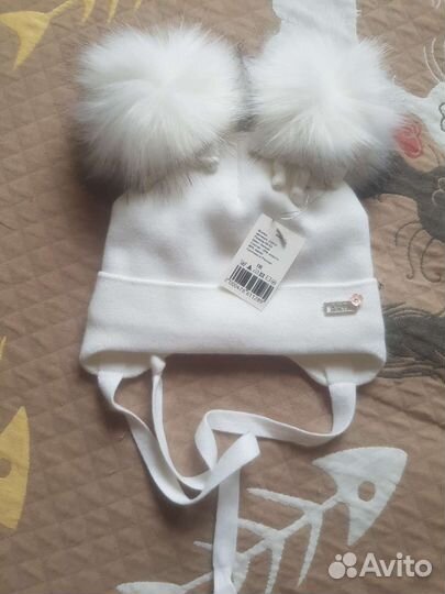 Новая шапка детская 50-52
