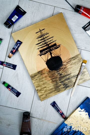 Картина с морским пейзажем 