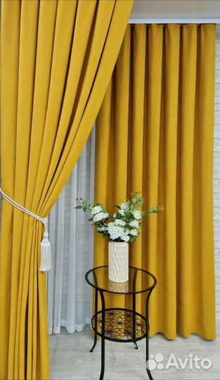 Комплект готовых штор.Канвас