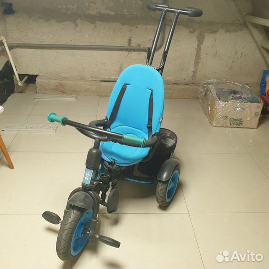 Велосипед коляска с ручкой
