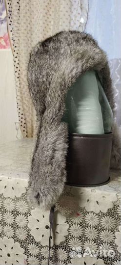 Меховая кроличья шапка для девочки