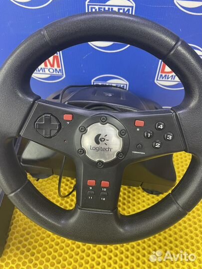 Р) Игровой руль Logitech formula vibration Feedbac