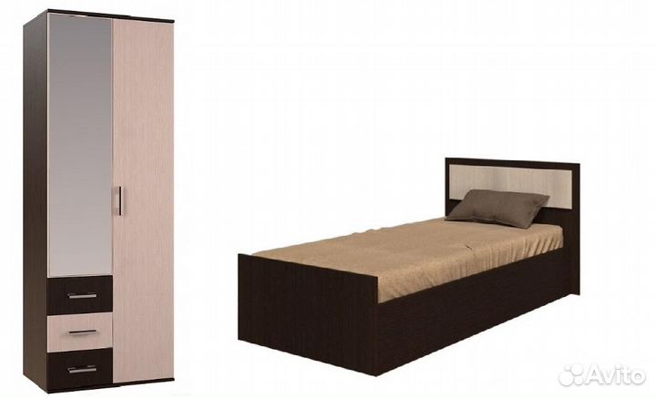 Шкаф и Кровать новые. Комплект