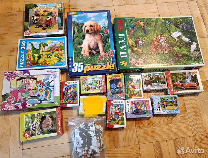 Пазлы, книга с пазлами о строении человека