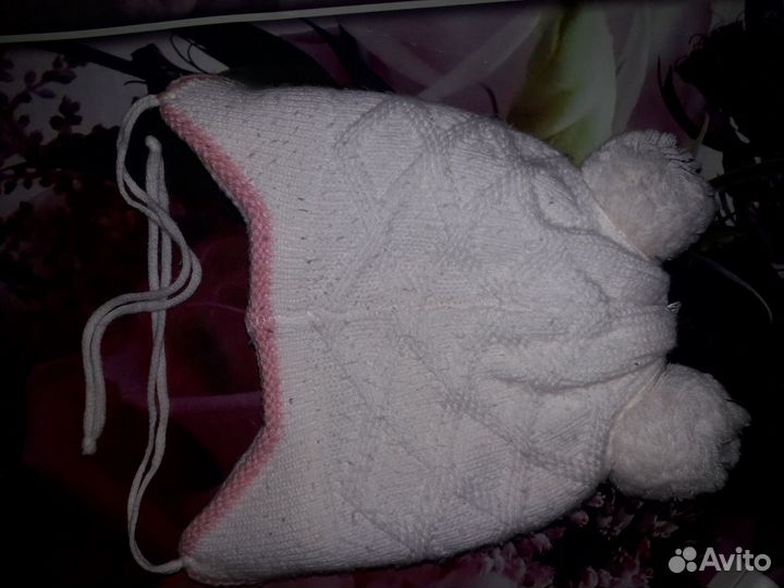 Шапка тёплая для девочки