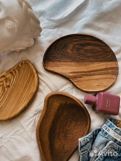 Тарелка из дерева/посуда