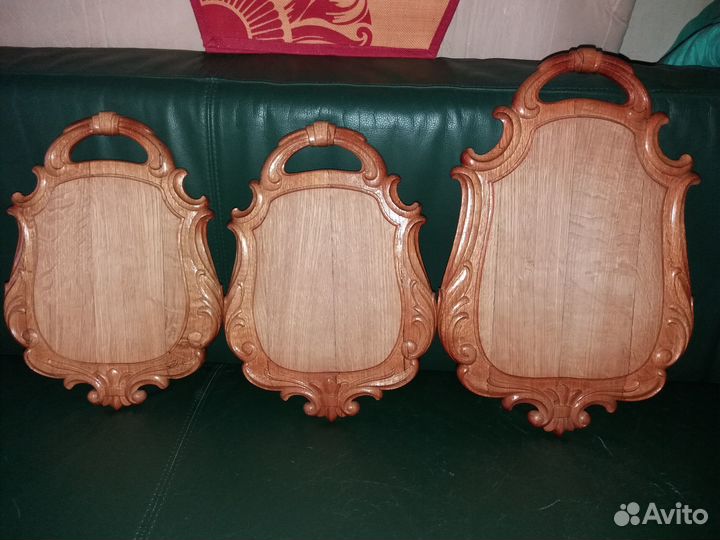 Доски разделочные резные дуб