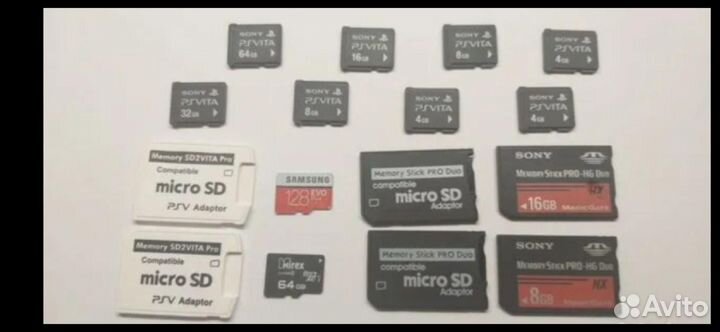 Карты, адаптеры для sony psp и vita