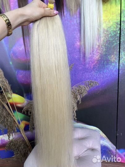 Волосы для наращивания 40, 50, 60, 70 см + работа